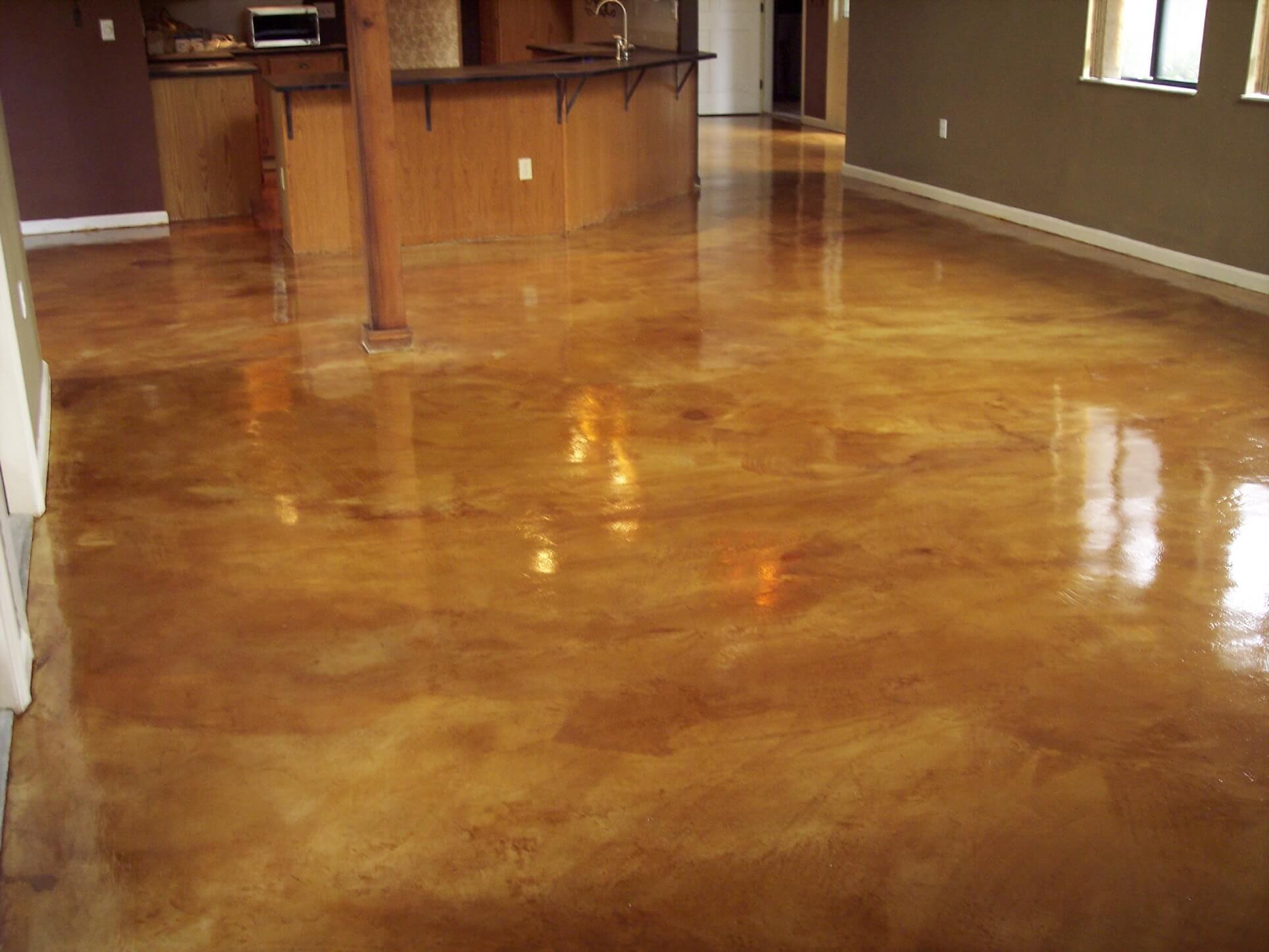 Concrete floor shine